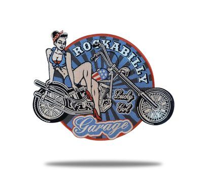 Vintage Motorbike Biker Patch - Neat Custom Patches